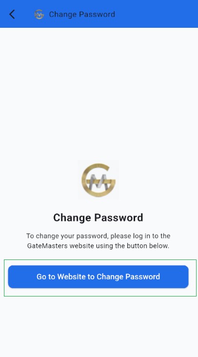 Change Password Screen