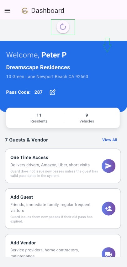 Dashboard Refresh