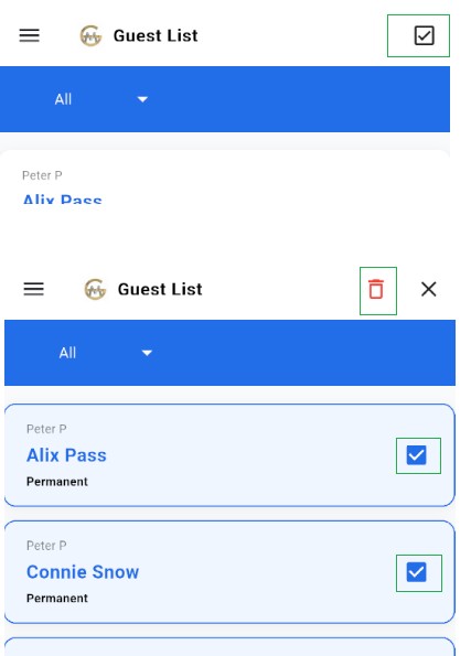 Guest Delete