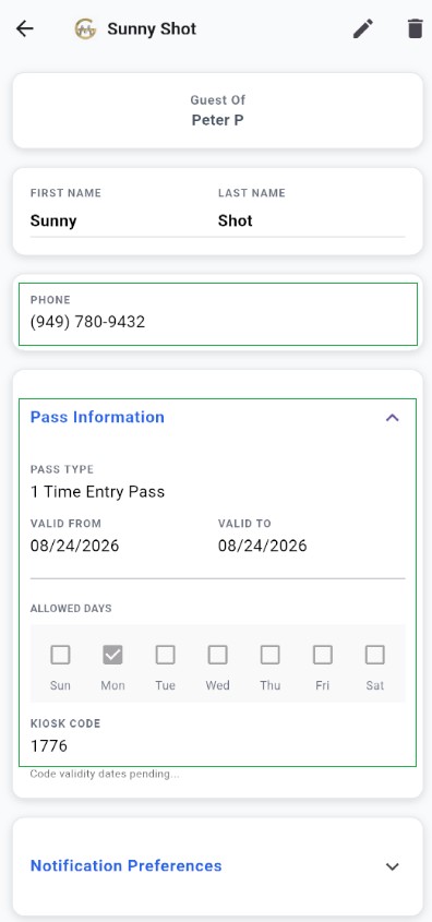 Kiosk Code Phone