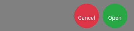 Video Call Cancel Open
